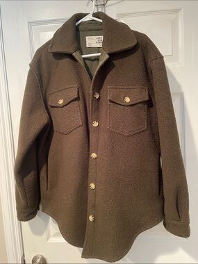 Jackson Rowe Teddy Shacket in Olive Green